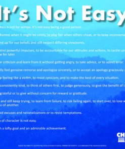 45-1900 Poem Posters - Its Not Easy