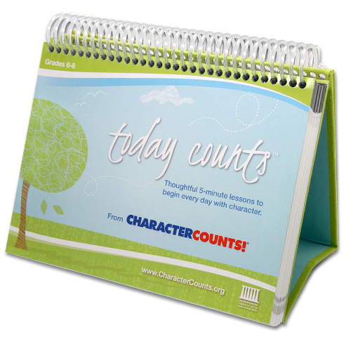 Today Counts. Character Counts - character education curriculum, lessons, and activities