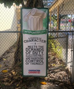 Rockway Middle School Person of Character Banner Set Modern Responsibility