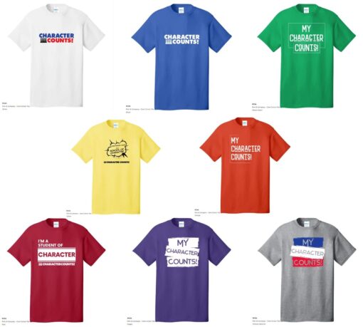 CHARACTER COUNTS! T-SHIRTS