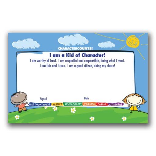 Kid of Character Certificates