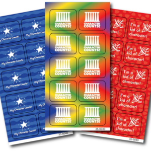 35-6040 CHARACTER COUNTS! Sticker Pack