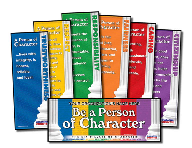 Character Counts Six Pillars of Character Banners