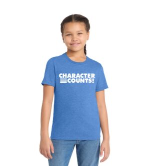 CC White Logo - Youth Royal Shirt 1
