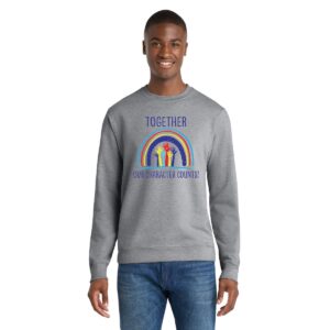Together Our Character Counts - Grey Crew Sweatshirt 2