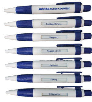 Six Pillar Window Message Pens