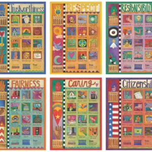 Hand-Illustrated Six Pillars Posters