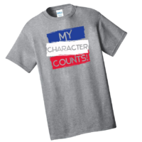 My Character Counts - Striped Color - Grey